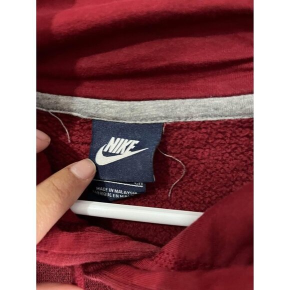 Nike Burgundy Mens Hoodie With Pockets Size Small - Picture 5 of 9
